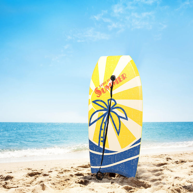 Professional title: "High-Quality Lightweight Surfboard with Premium Wrist Leash - Medium Size"