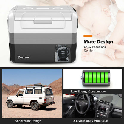 Professional title: "58-Quart Portable Electric Cooler for Camping and Car Use"