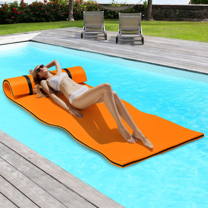 Professional title: "Yellow Tear-Proof 3-Layer Relaxing Water Mat"