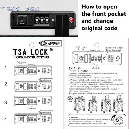 Professional title: "20-Inch PC Hardside Carry-On Luggage with TSA Lock, Front Pocket, and USB Port in Black"