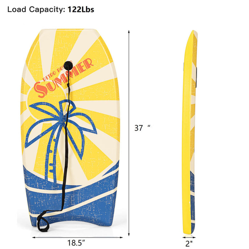 Professional title: "High-Quality Lightweight Surfboard with Premium Wrist Leash - Medium Size"