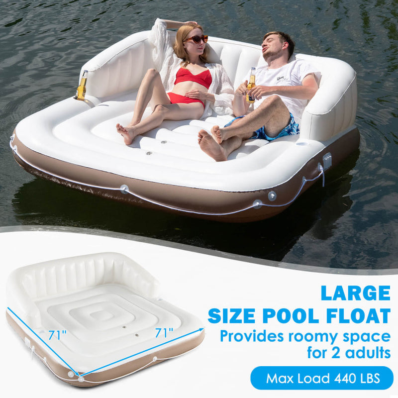 Professional title: "Premium Inflatable Pool Float Lounge for Relaxing and Swimming"