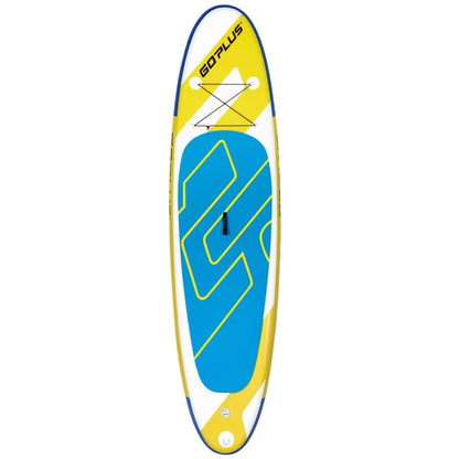 Professional title: ```11-Foot Inflatable Stand-Up Paddle Board Set with Aluminum Paddle - Light Blue```