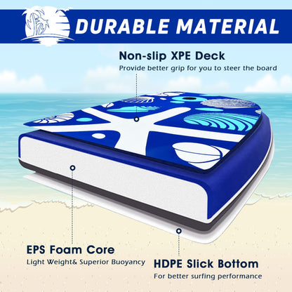 Professional title: "41-Inch Lightweight and Portable Surfing Bodyboard for Enhanced Mobility"