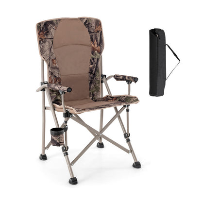 Professional title: "Durable Portable Camping Chair with 400 lb Metal Frame and Non-Slip Feet"