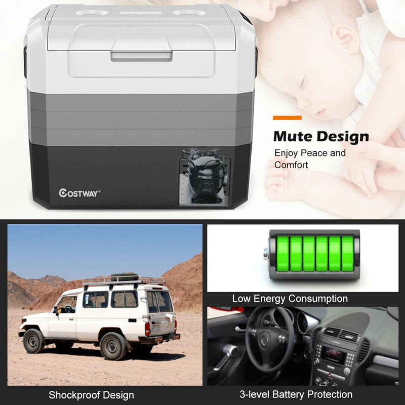 Professional title: "70 Quart Portable Electric Cooler for Car Camping"