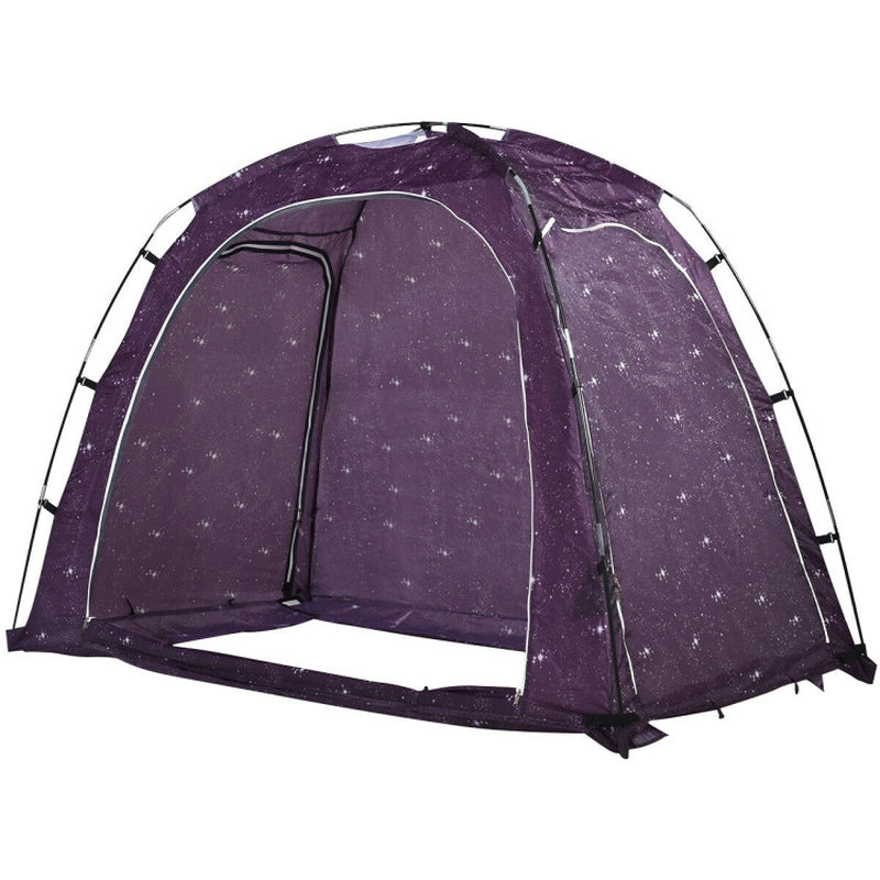 Professional title: "Indoor Privacy Bed Tent with Carry Bag for Play and Relaxation"