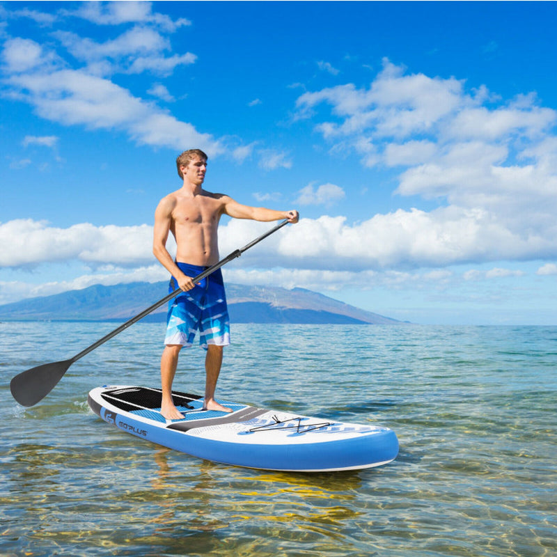 Professional title: ```10.5-Foot Inflatable Stand-Up Paddle Board Set with Carrying Bag and Aluminum Paddle```