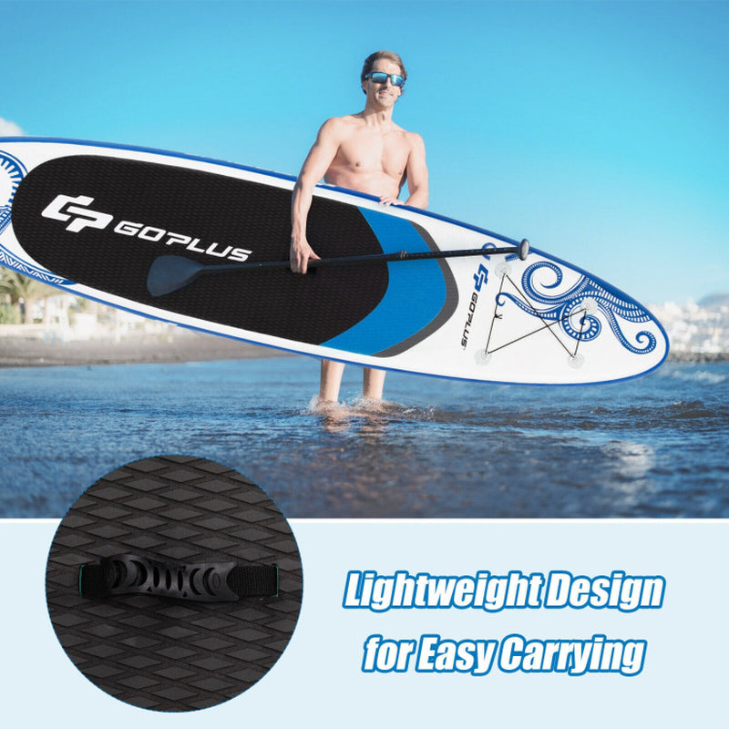 Professional title: "10.6-Foot Inflatable Stand-Up Paddle Board with Carry Bag"