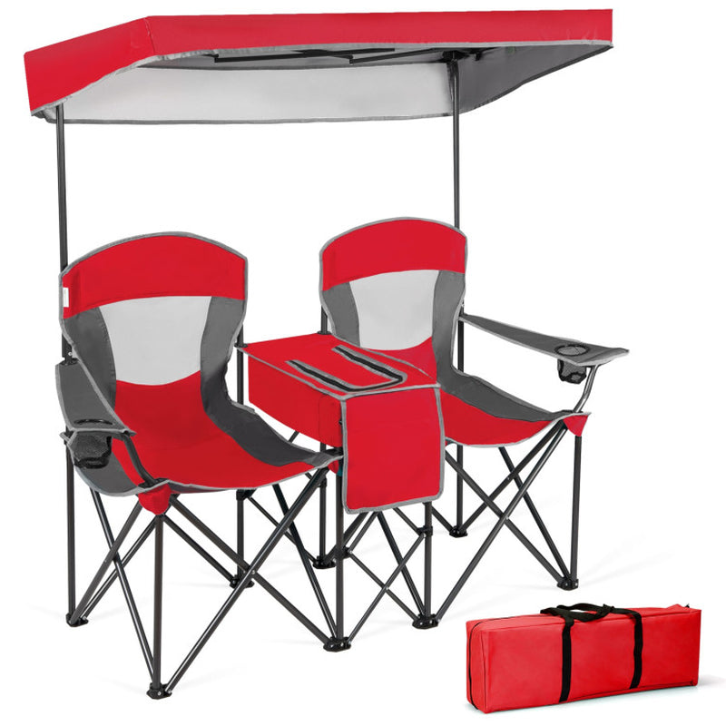 Professional Title: "Turquoise Portable Folding Camping Canopy Chairs with Cup Holder"