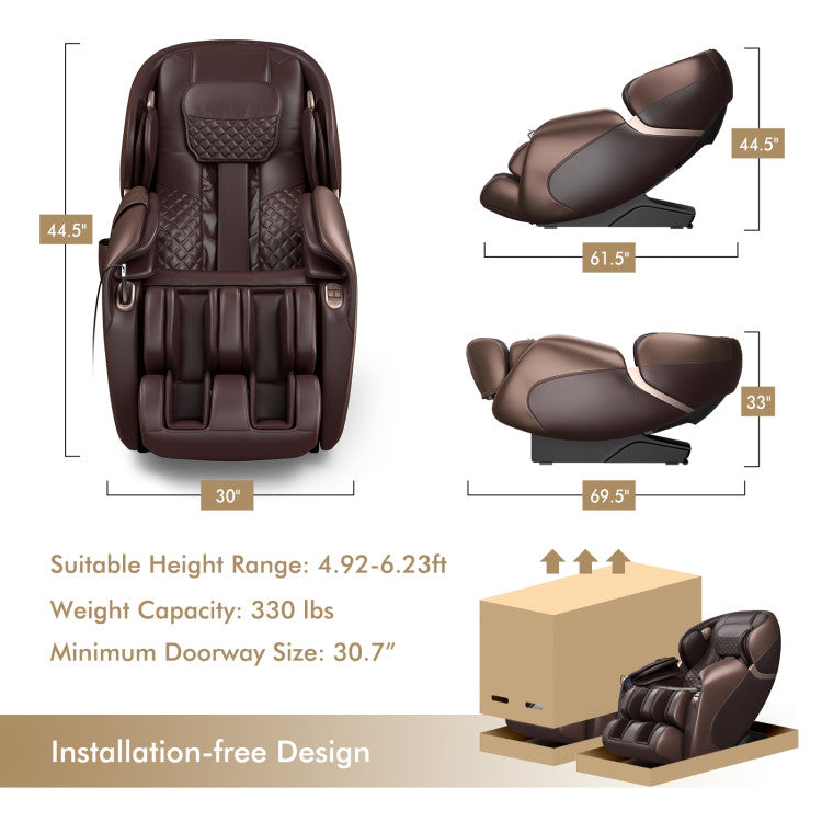 Therapy 03 - Full Body Zero Gravity Shiatsu Massage Chair with Built-In Heat System