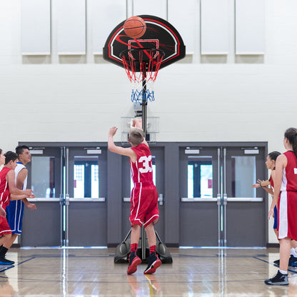 Portable Basketball Hoop Stand with Wheels and 2 Nets