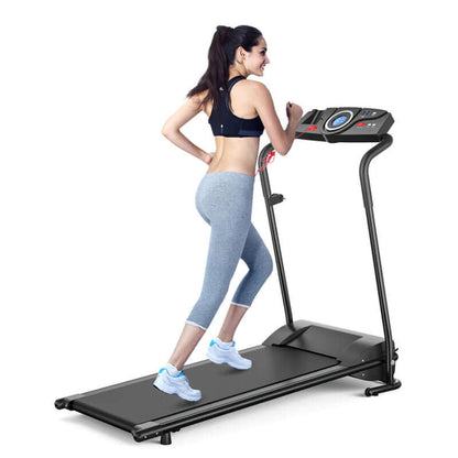 1.0 HP Electric Mobile Power Foldable Treadmill with Operation Display for Home