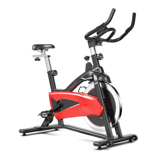 Magnetic Exercise Bike Fitness Cycling Bike with 35Lbs Flywheel for Home and Gym-Black & Red