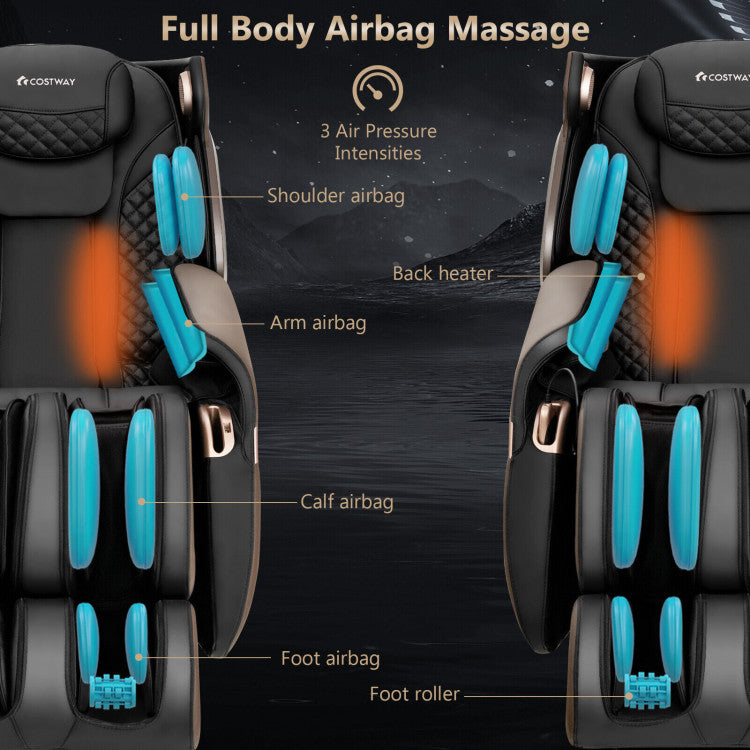 Therapy 21 - 3D Sl-Track Electric Full Body Zero Gravity Shiatsu Massage Chair with Heat Roller